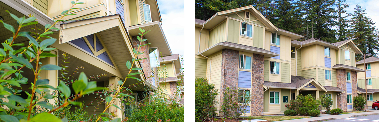 outside of townhouses 